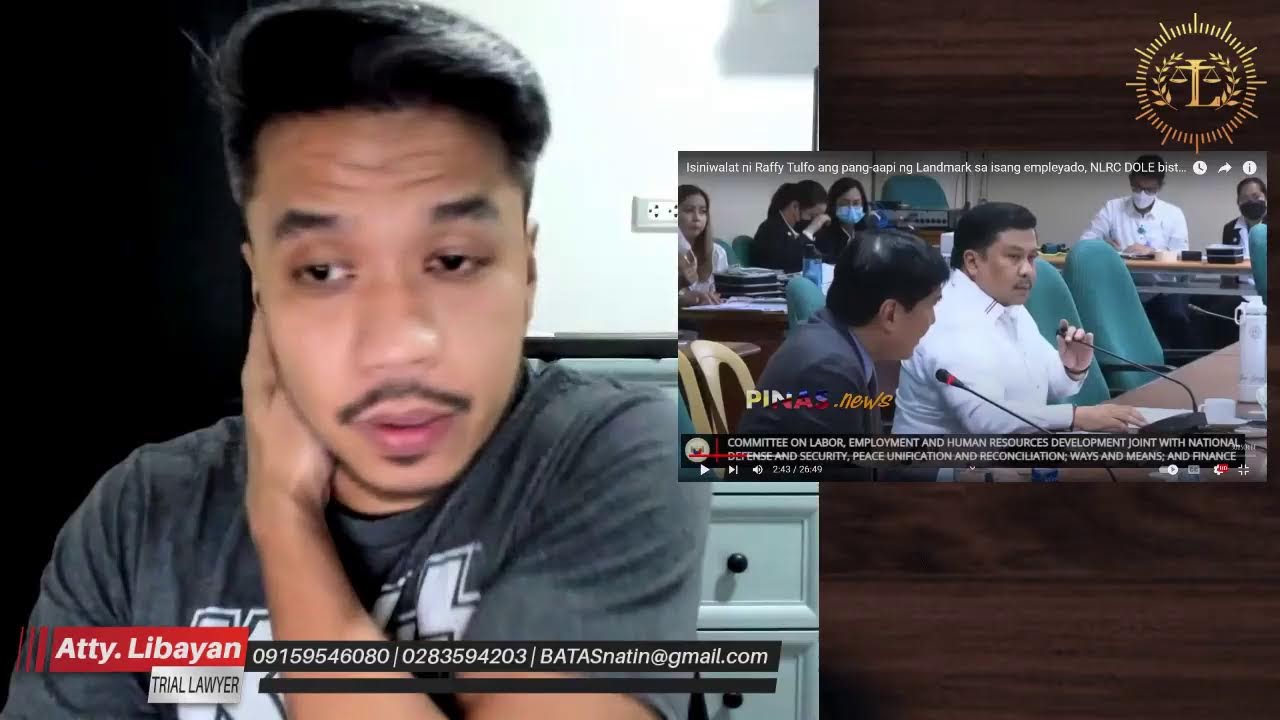 DDT: KASINUNGALINGAN NI RAFFY TULFO SA HEARING SA LANDMARK
