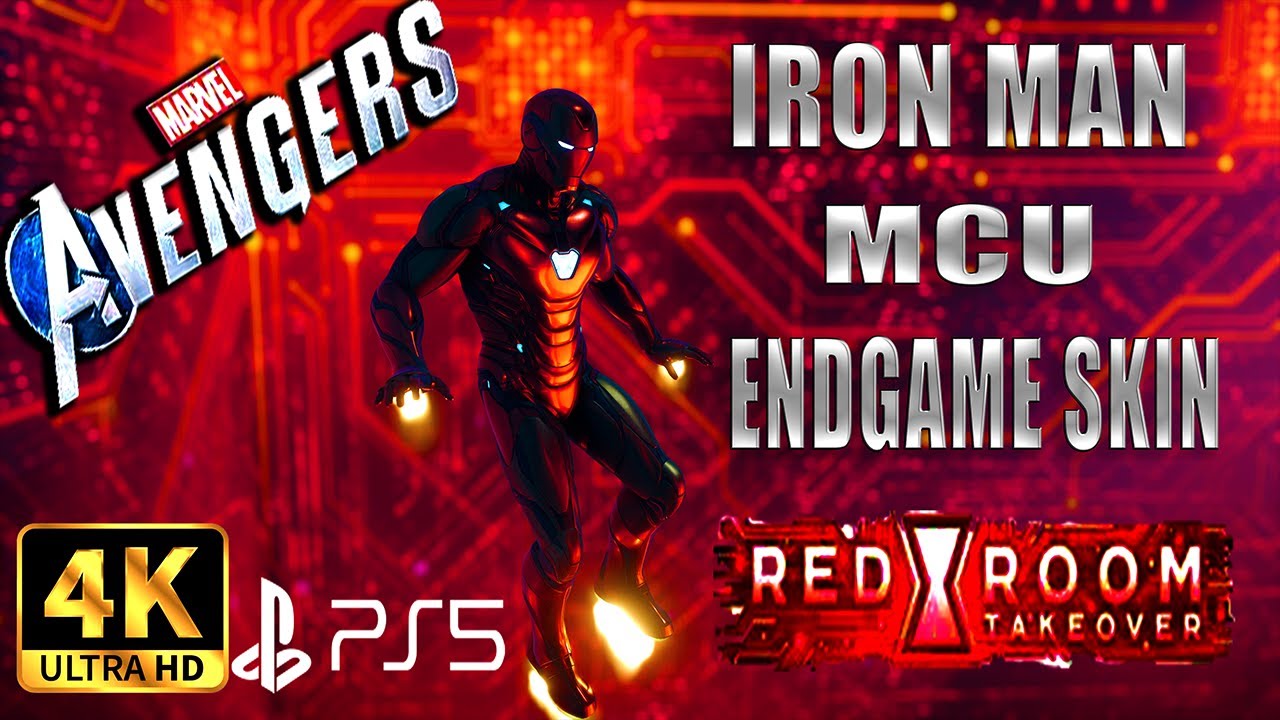 Marvel's Avengers - MCU Skin : Iron Man's Endgame Outfit with Red Room Take Over gameplay[4K60 PS5]