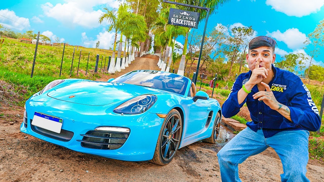 FUI DE PORSCHE ESCONDIDO PARA FAZENDA BLACKSTONE