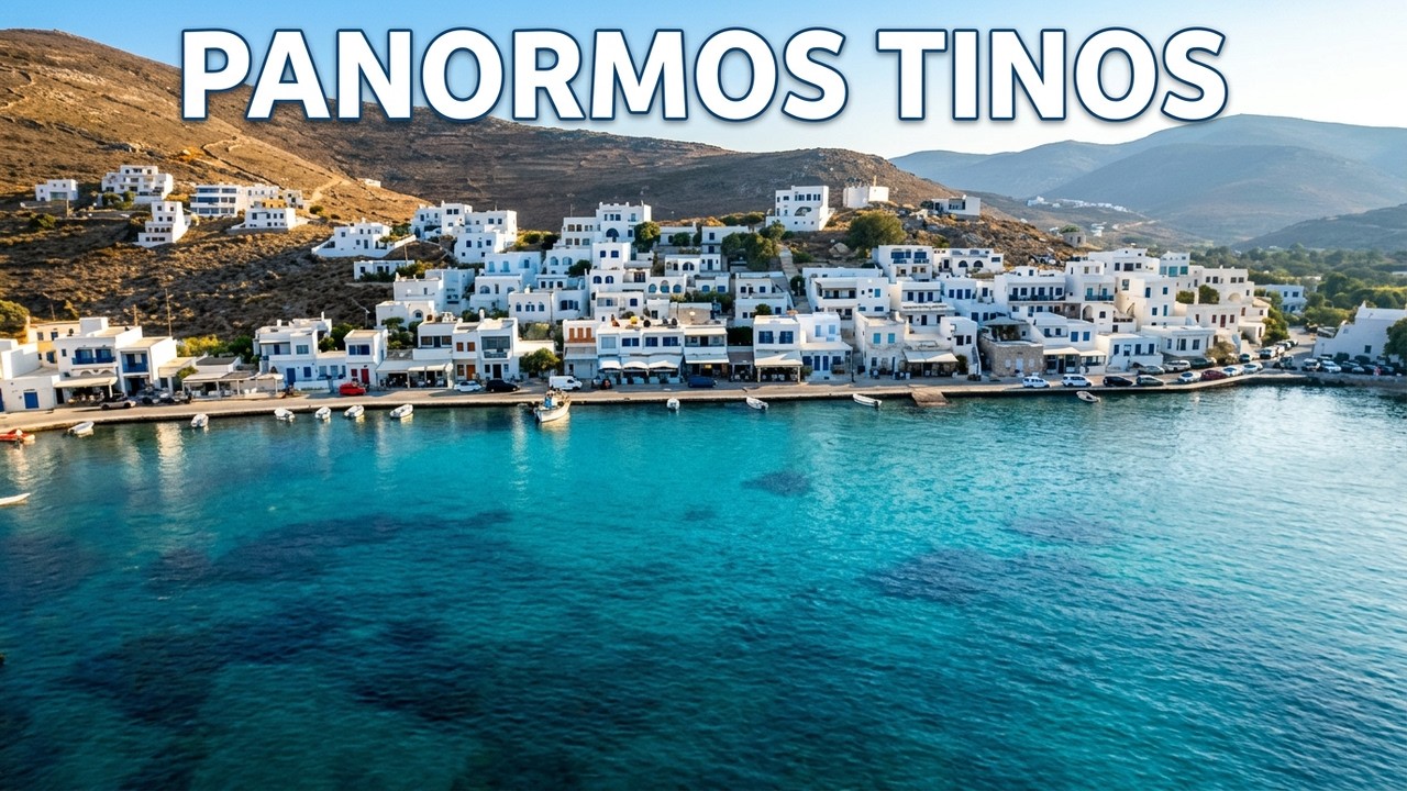 Amazing Panormos Bay Tinos GREECE in 4k!