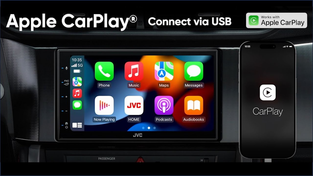 JVC KW-M560BT Apple CarPlay&trade; Android Auto&trade; Receiver Demo Video