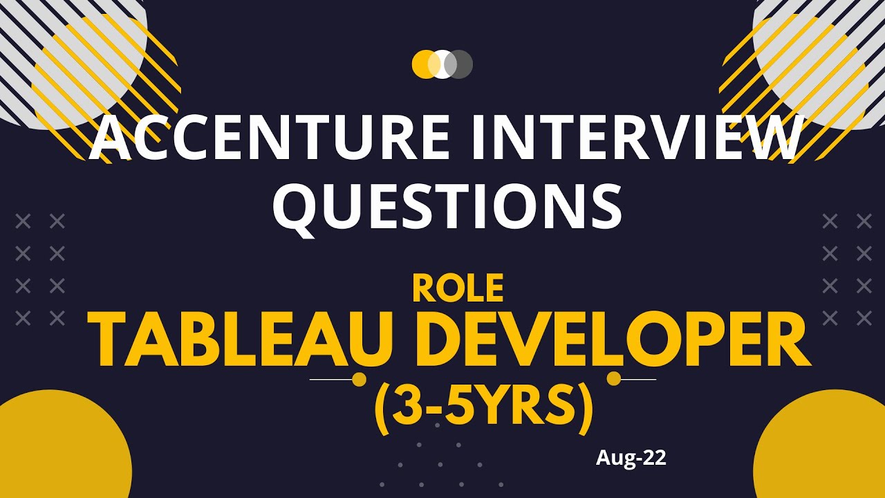 Accenture Interview Experience #interviewquestions ,#tableauinterview  #tableaudeveloper