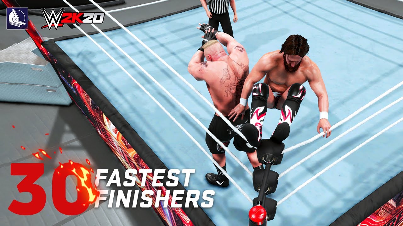 WWE 2K20 Top 30 Fastest Finishers (Reversals!) #3