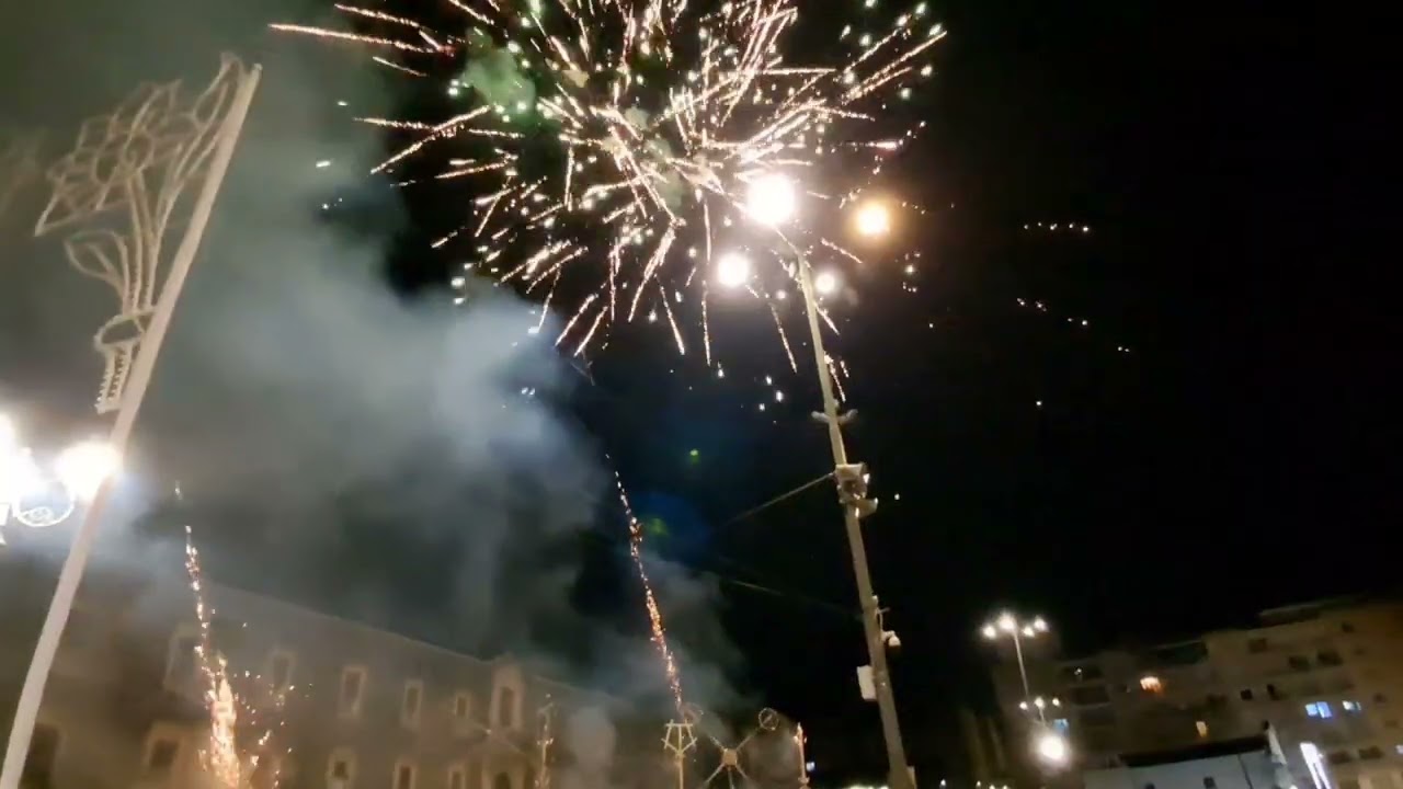 Catania 16 Luglio 2025 Rientro Madonna del Carmelo e Spettacolo Pirotecnico Ditta FUOCHI CHIARENZA