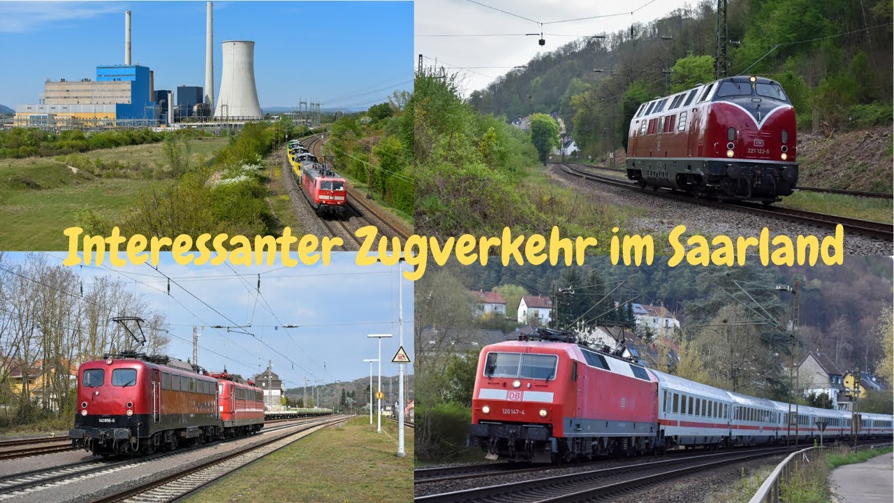 BR 120,140,151,181,218,V200 und mehr interessanter Zugverkehr im Saarland während der Coronazeit