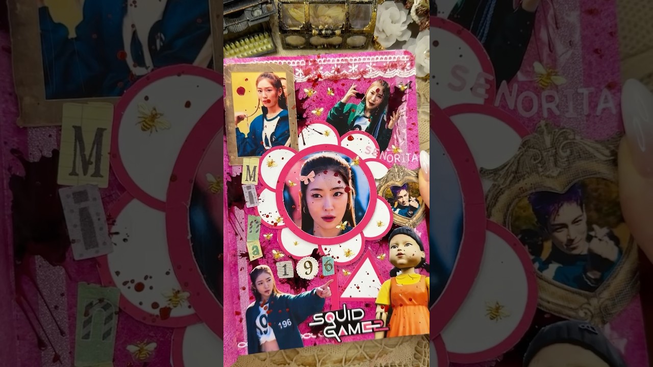 ASMR Squid Game Mi-Na player 196🦑🎲🕹️🎰|#asmr #scrabooking #fyp #diy #squidgame #viralvideo