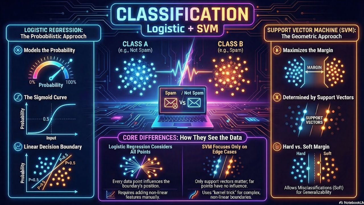 Week 3: Classification Mastery – Logistic Regression, SVMs & The Kernel Trick