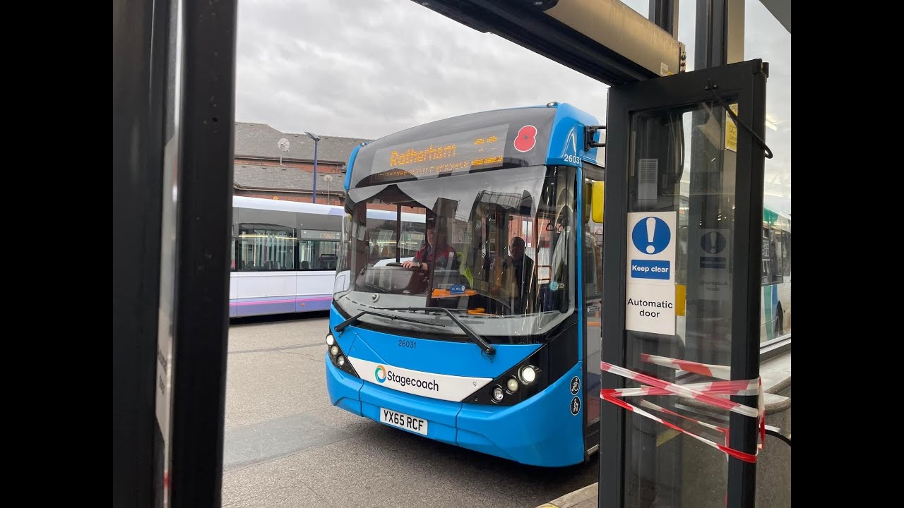 22X Stagecoach Bus - Rotherham Interchange to Wath (Full Ride)