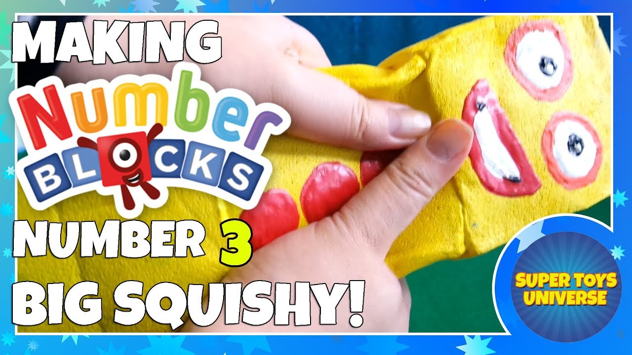 Making Numberblock 3 Big Squishy!!