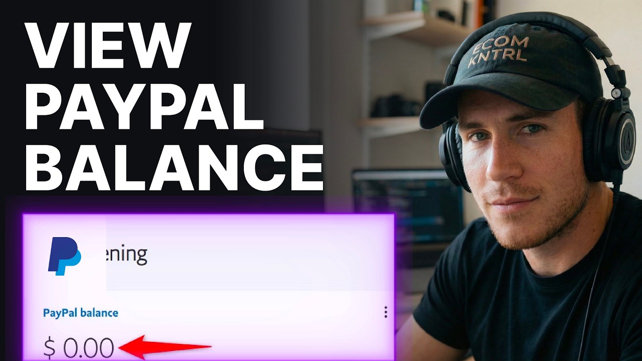 How To Check PayPal Balance On Desktop (2026) | Account Overview