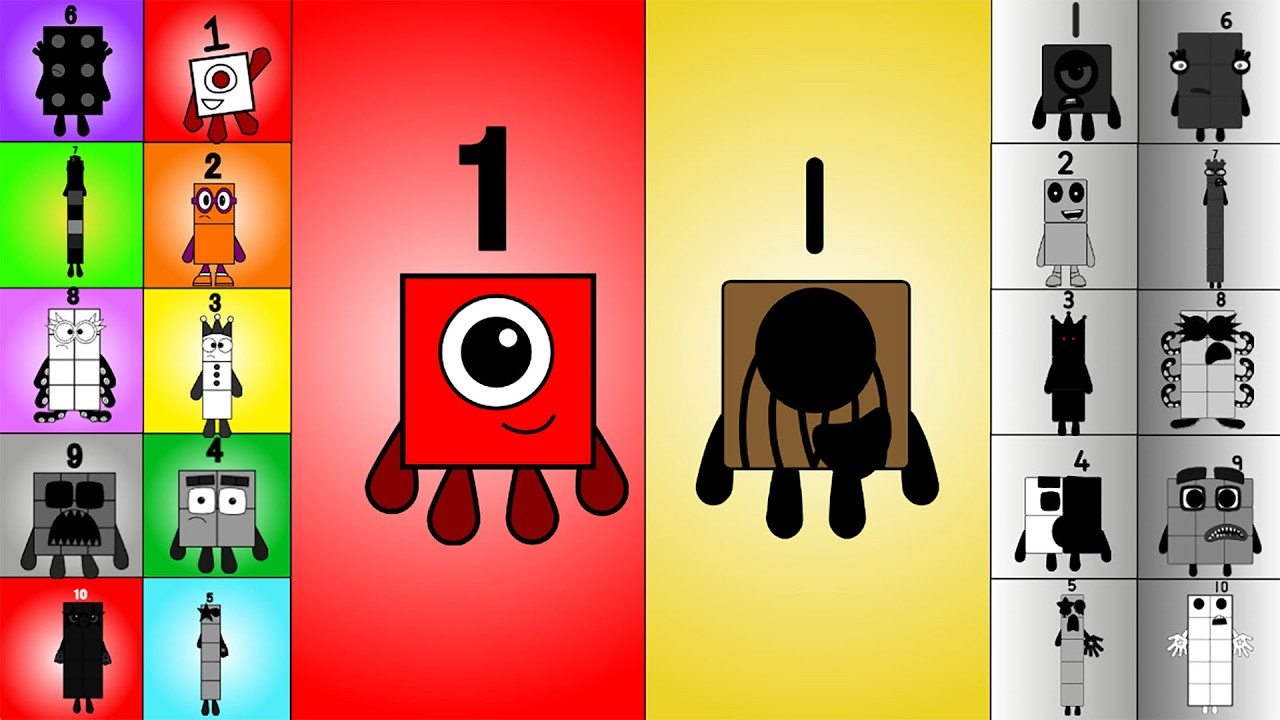 Mashup: Uncannyblocks Band Remastered (1 -10) My Style vs Numberblocks Band Remastered