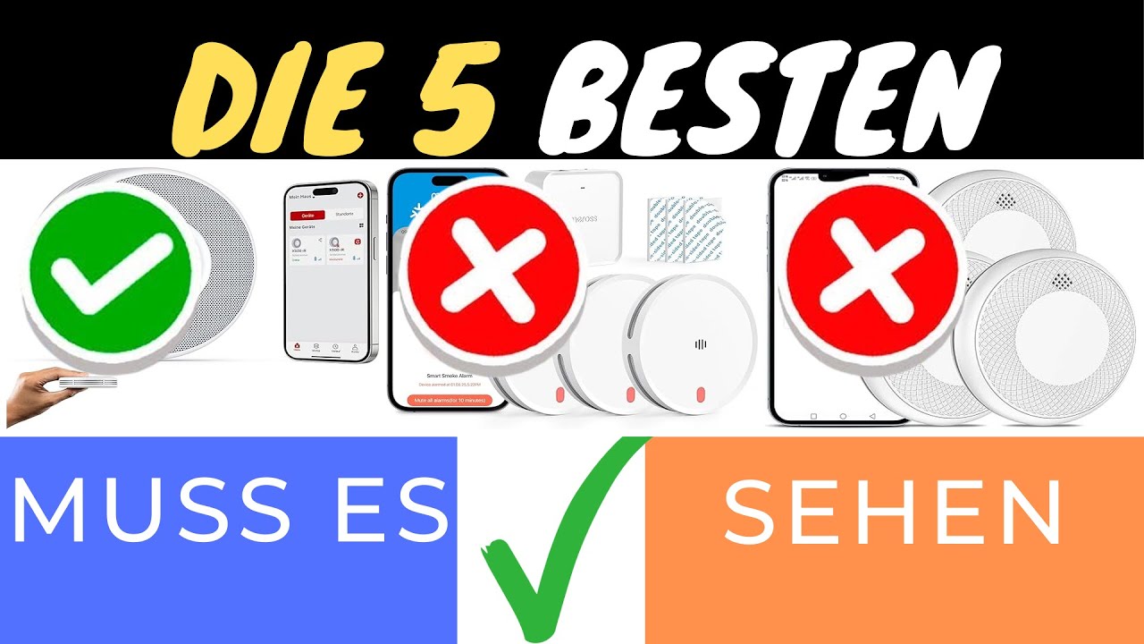 DIE 3 BESTEN SMARTEN RAUCHMELDER MIT APP 2025! 🔥📱 SICHER & ZUVERLÄSSIG!