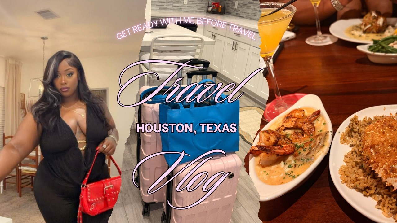 Travel Vlog✈️• Houston! Girls Trip|Preparing for our trip| How did I forget my hair closure| Laundry