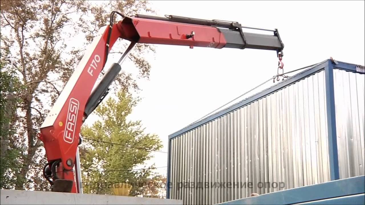 Fassi F170 на бортовом КАМАЗ