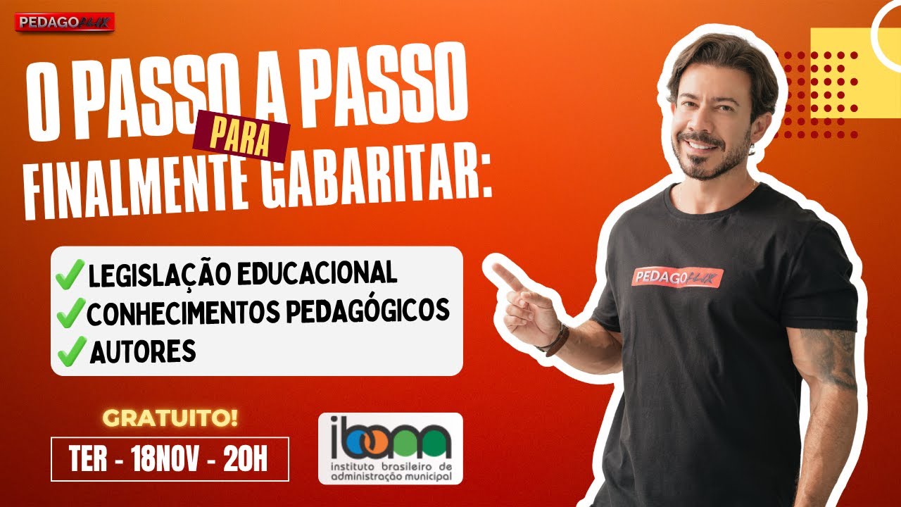 🔴 Ao vivo | O passo a passo para finalmente gabaritar &ndash; Banca IBAM