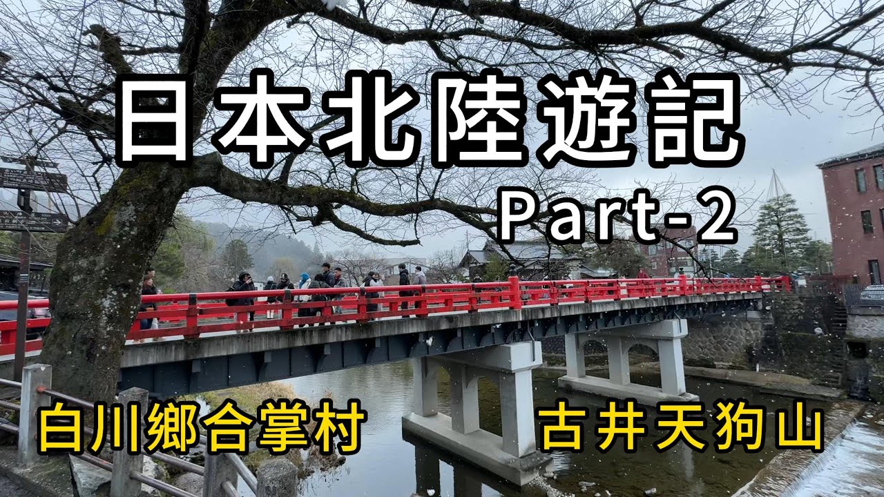 北陸遊記  Part 2  白川鄉合掌村非常幸運碰到飄雪感覺真好真美 /高山老街/宮川朝市/櫻山八幡宮/古井天狗山/太田宿中山道會館