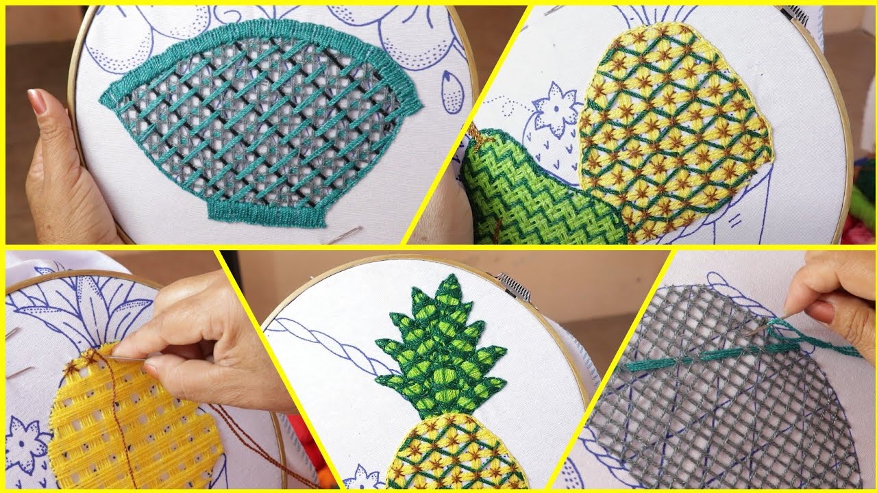 BORDADO FANTASÍA PUNTADAS FÁCILES Y RÁPIDAS Hand embroidery #40 | EASY EMBROIDERY @BORDADOS FACILES