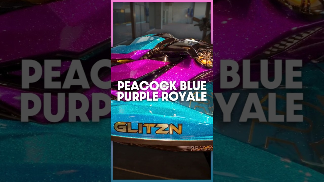 Jet Ski Transformation | Custom Paint in Peacock Blue & Purple Royale