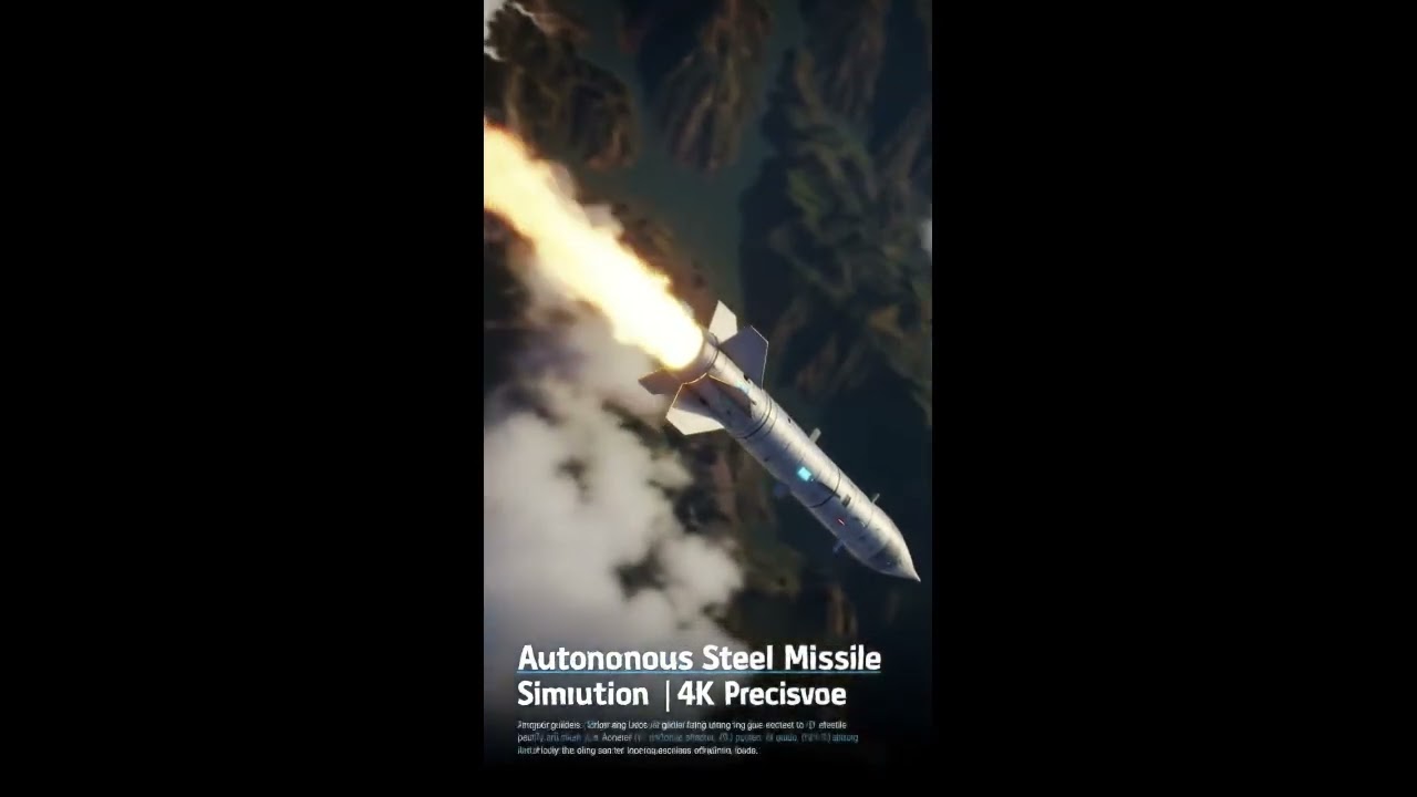Autonomous Steel Missile Simulation in 4K | AI Precision Strike