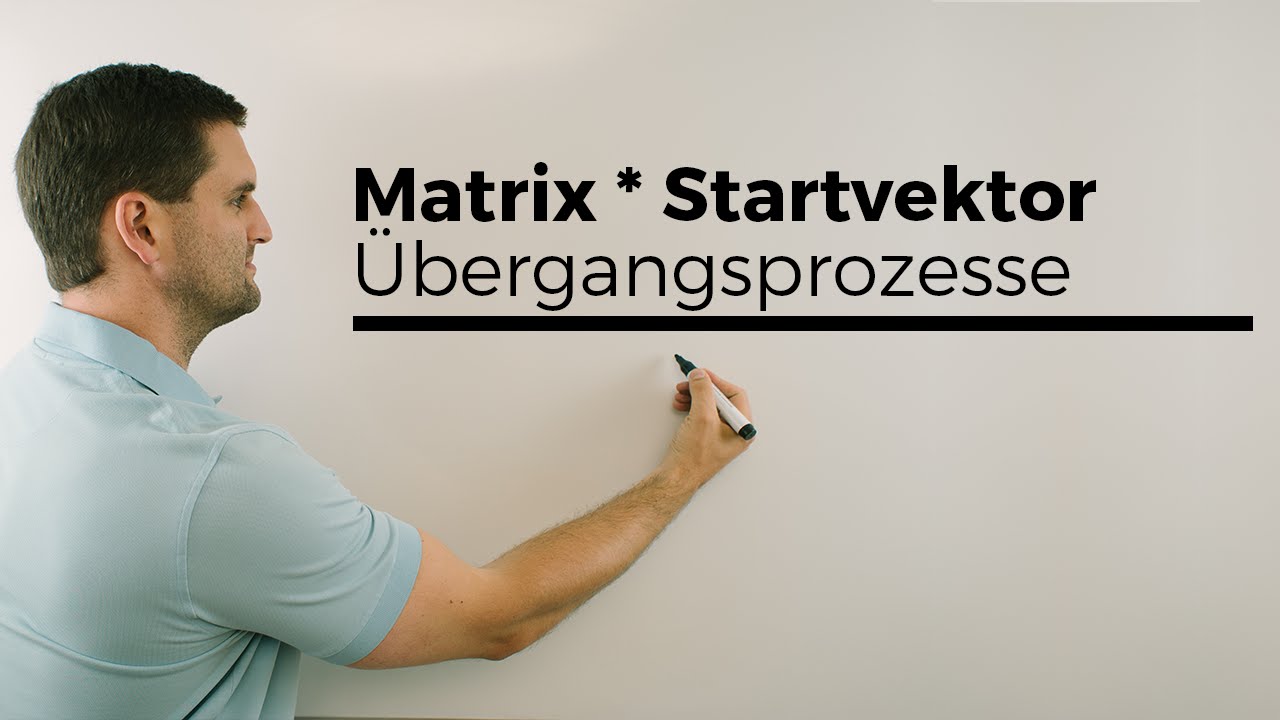 Matrix mal beliebiger Startvektor, Übergangsprozesse, Matrizen | Mathe by Daniel Jung