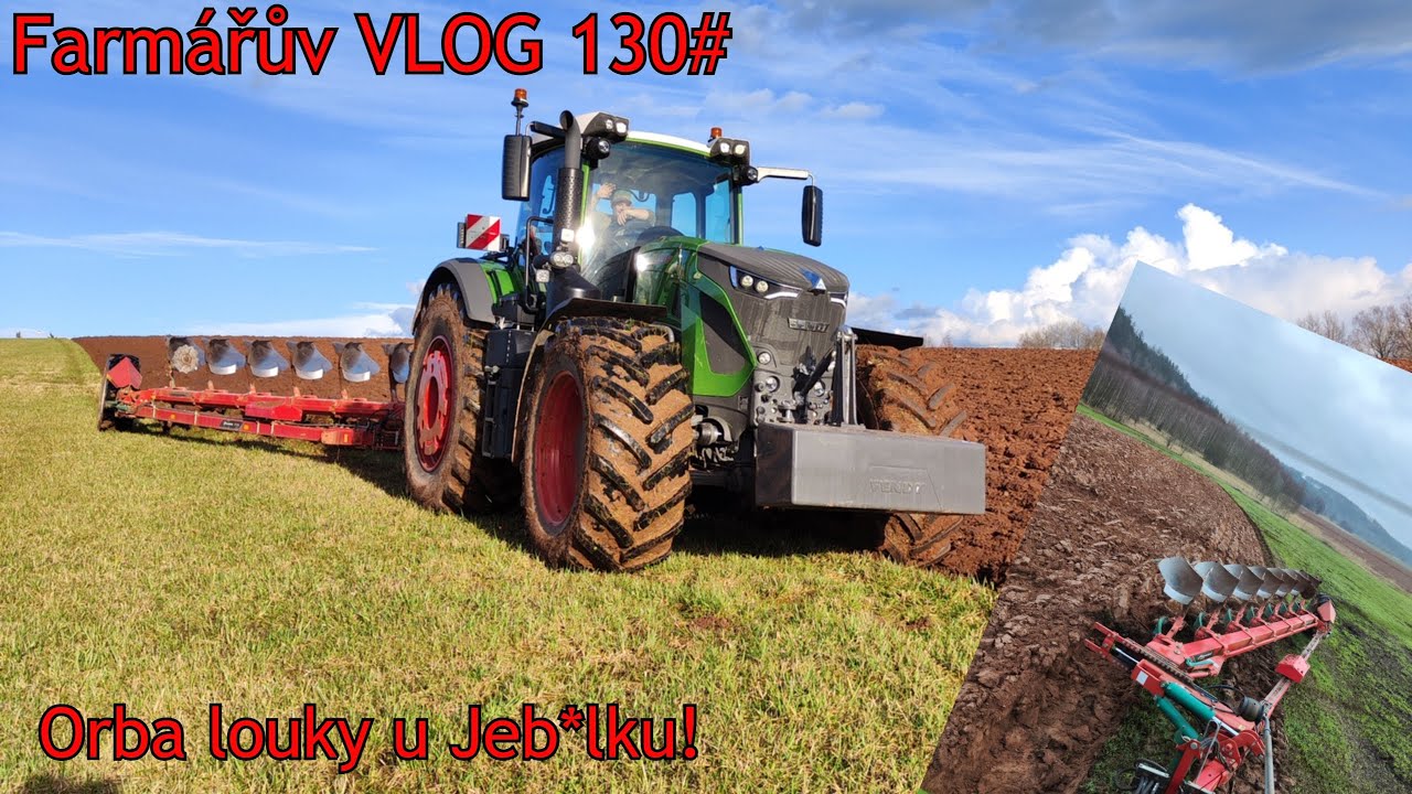 Farmářův VLOG 130# Jarní orba louky s Fendt 936 G7