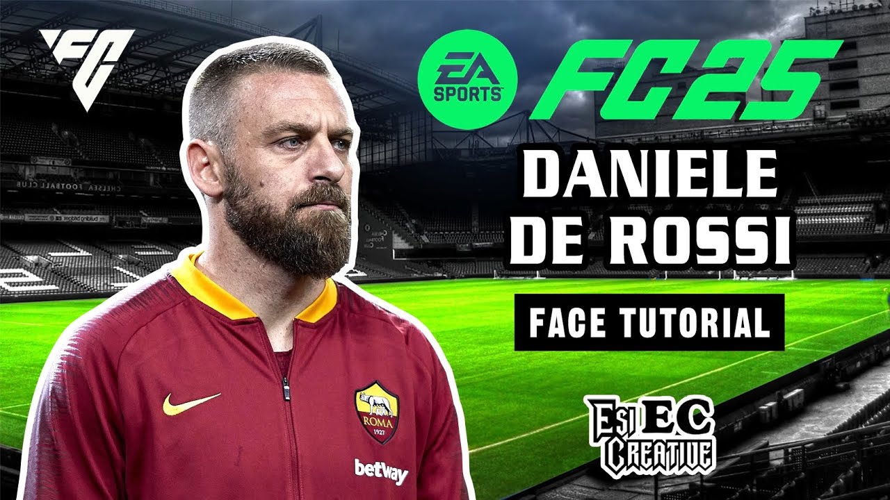 Daniele De Rossi Face tutorial Creation in pro clubs EA FC 25.    #fc25 #face #how #make