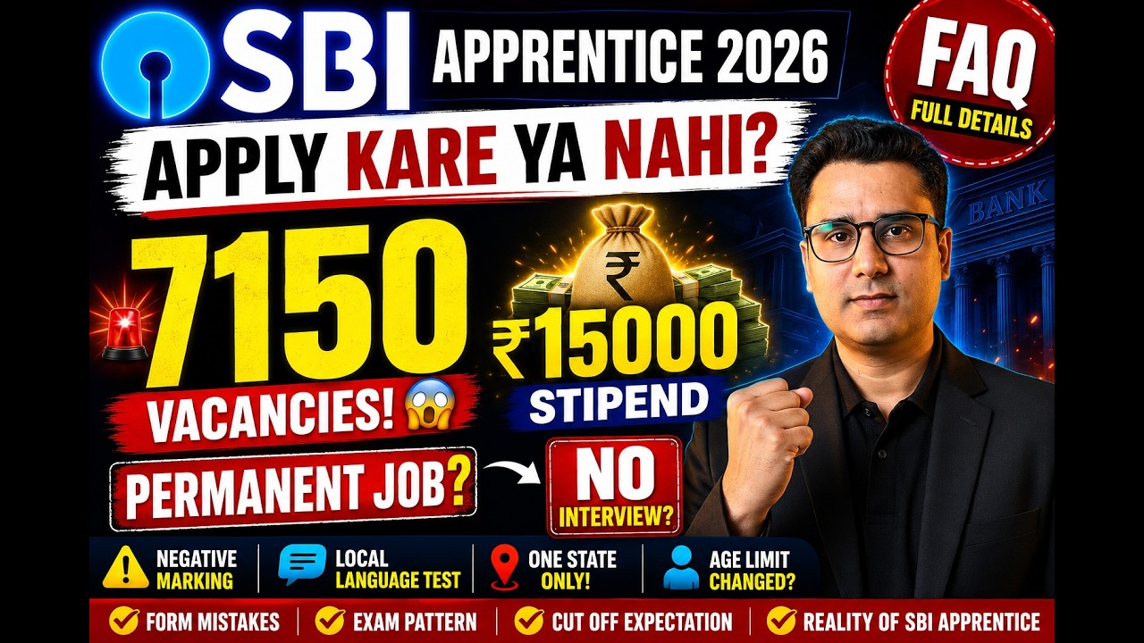 SBI Apprentice 2026 Notification | 7150 Vacancies 🔥 SBI Apprenticeship 2026 | Complete Details