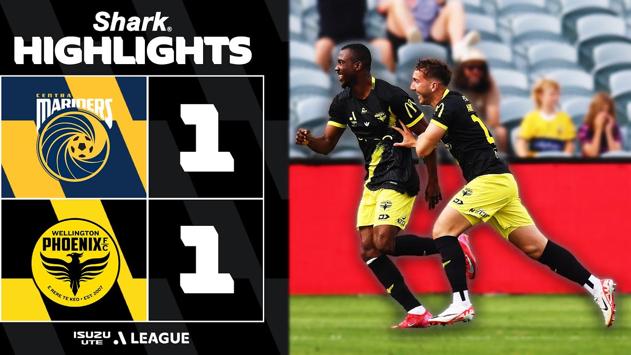 Central Coast 1-1 Wellington Phoenix | SHARK HIGHLIGHTS | Isuzu UTE A-League 2025-26 | Round 03