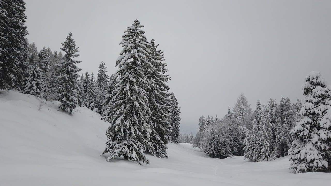 Winterlich mit Schnee bedeckte Landschaft Garmisch-Partenkirchen