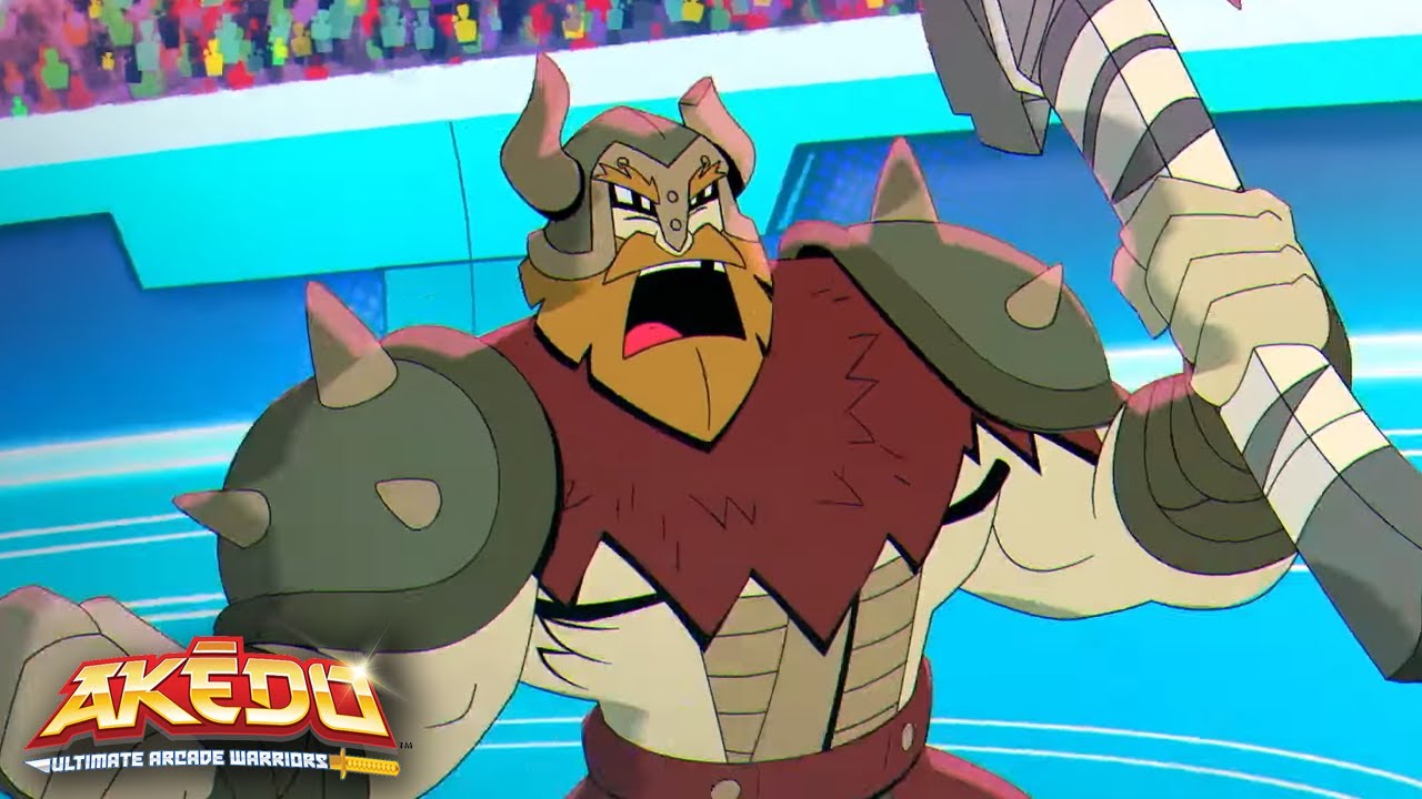 AXE to GRIND! 💥 | AKEDO: Ultimate Arcade Warriors | Cartoon movies