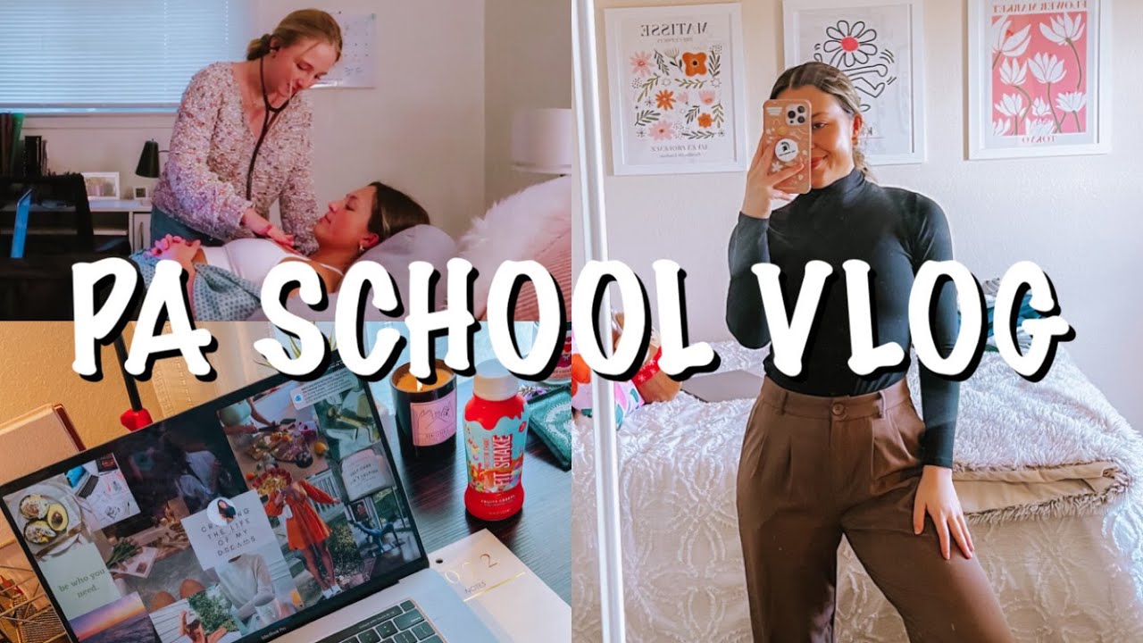 PA SCHOOL VLOG: failing my first exam, cardiac skills check-off, and life updates!
