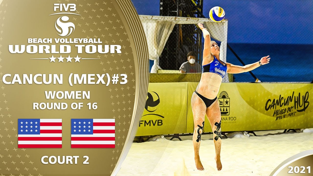 Sweat/Walsh Jennings vs. Alix/April - Women's R16 | Full Match | 4* Cancun 2021 #3