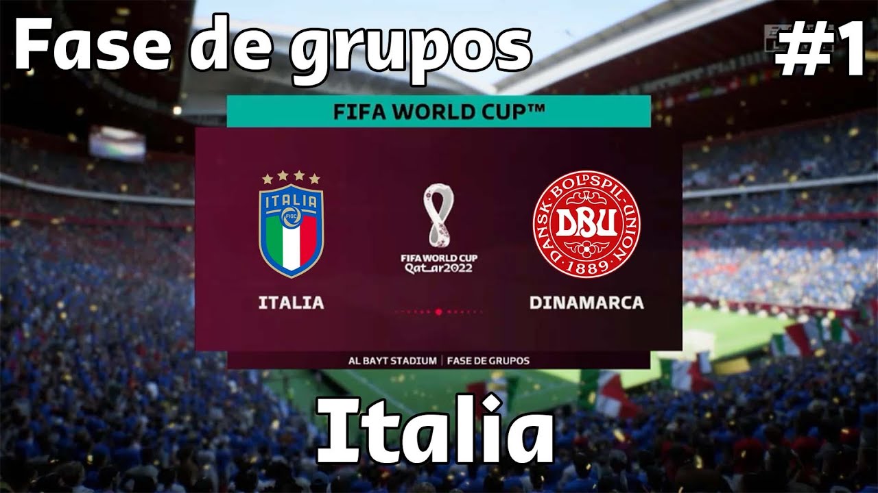 FIFA 23 | 2022 FIFA World Cup Qatar #1 | Fase de grupos | Italia vs Dinamarca