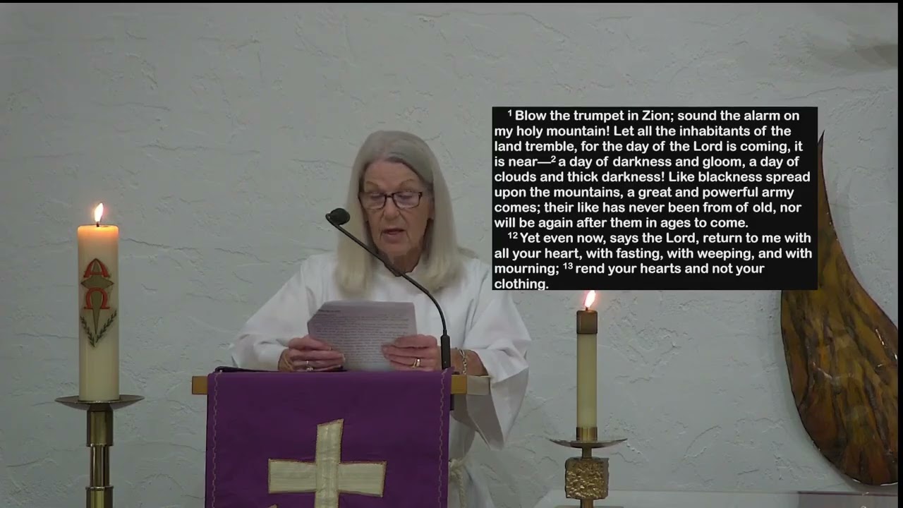 Worship at Faith Lutheran of Rotonda West, 2-18-26 Ash Wednesday Service