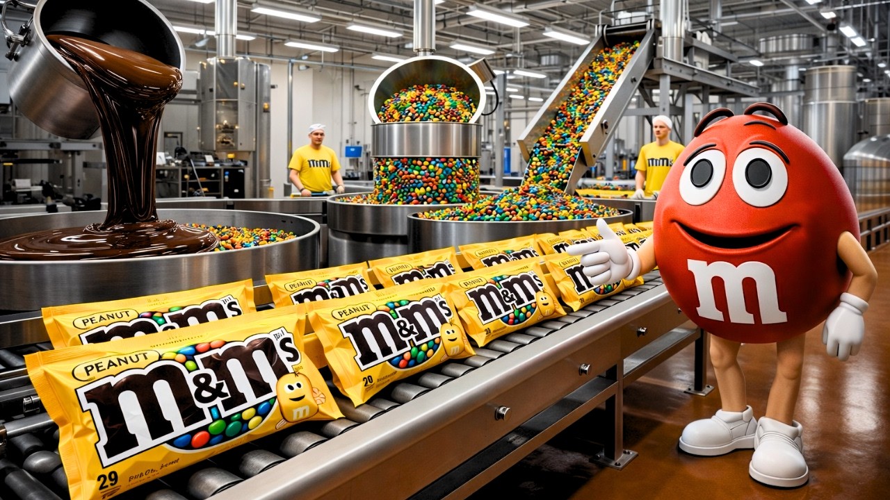 CÓMO se FABRICAN los M&M’S 🍬 Proceso De Fabricacion