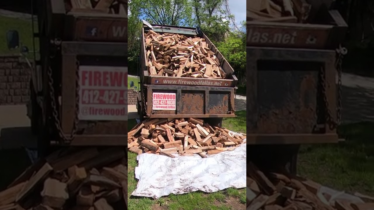 quick firewood delivery #firewoodfellas #kilndried #412 #pgh