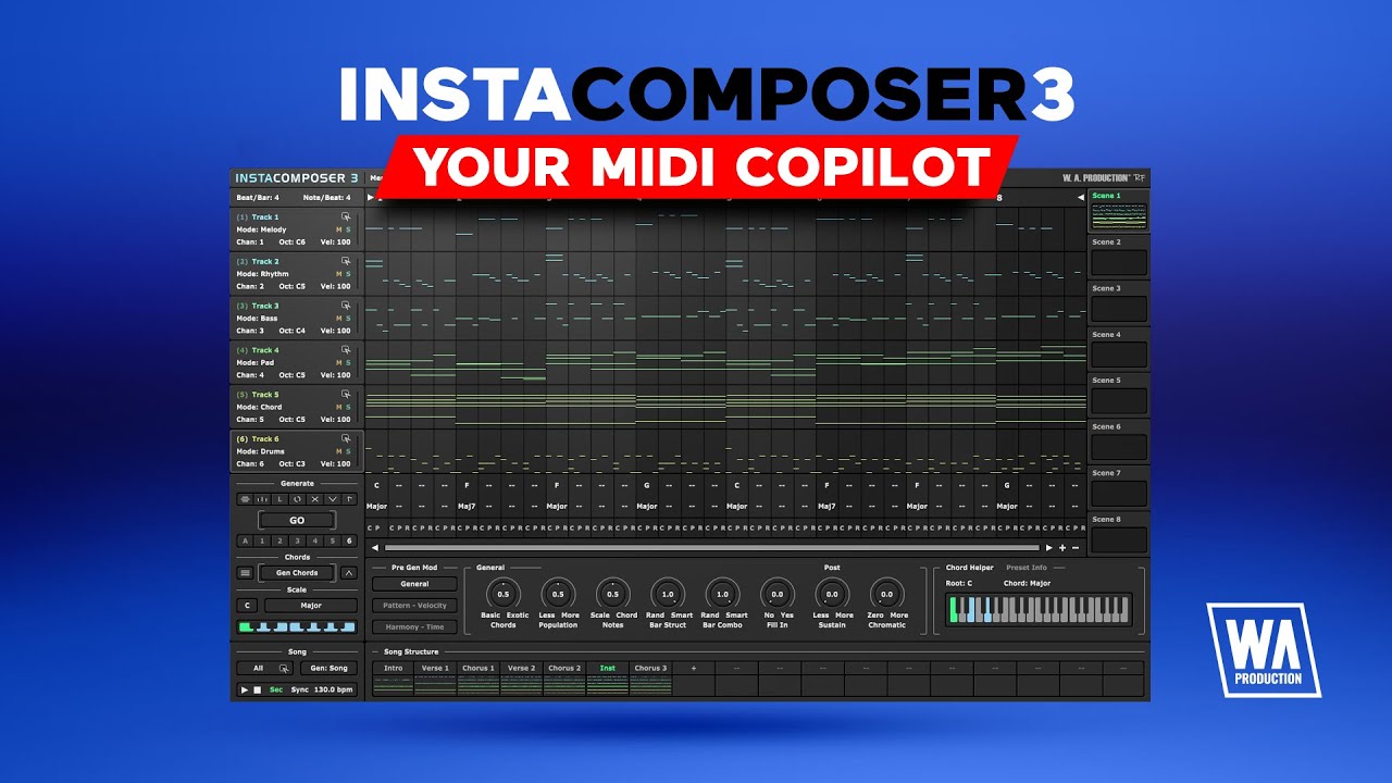 InstaComposer 3 - Your MIDI Copilot (VST / AU / AAX)