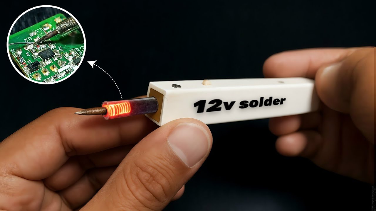 DIY 12V Powerfull Soldering Iron at Home only 15 ₹ 🔥