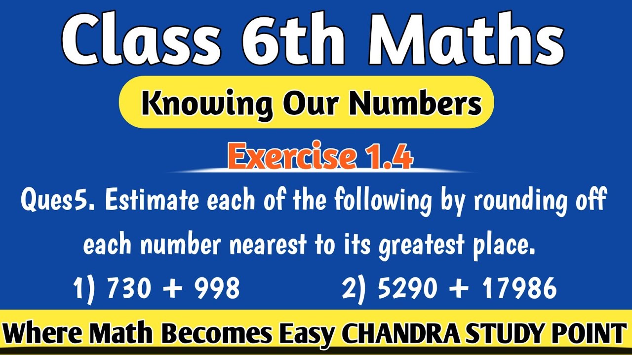 Class 6 Maths Full Course | Chapter Wise Complete Explanation | NCERT | CHANDRA STUDY POINT