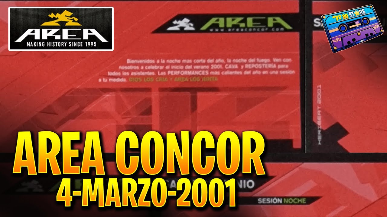 💥SESION AREA CONCOR 4 - MARZO - 2001 DJ DAVID OLEART | REMEMBER 90 STARS