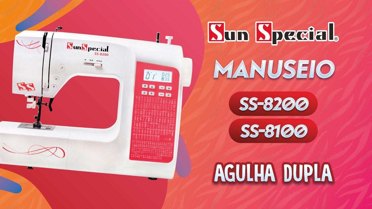 AGULHA DUPLA - SS-8100/SS-8200 Máq Doméstica Eletrônica Sun Special