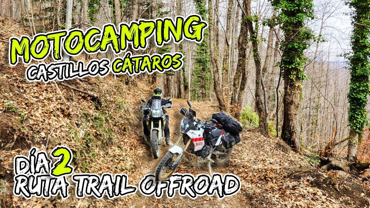 Motocamping entre Castillos Cátaros 🏕️❄️ | Aventura en Moto Trail OffRoad - Día 2