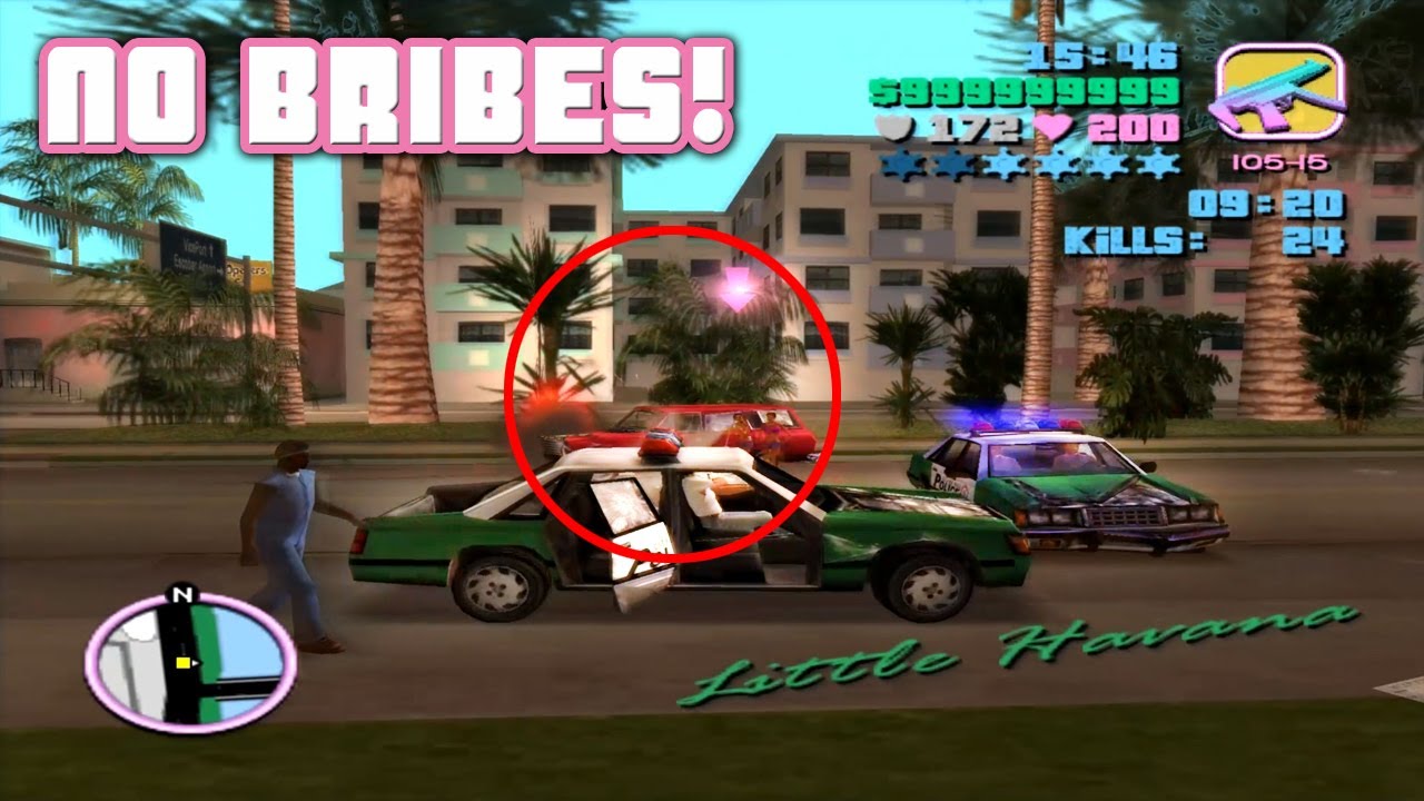 No Police Bribes / Vigilante Levels 1-12 / GTA Vice City