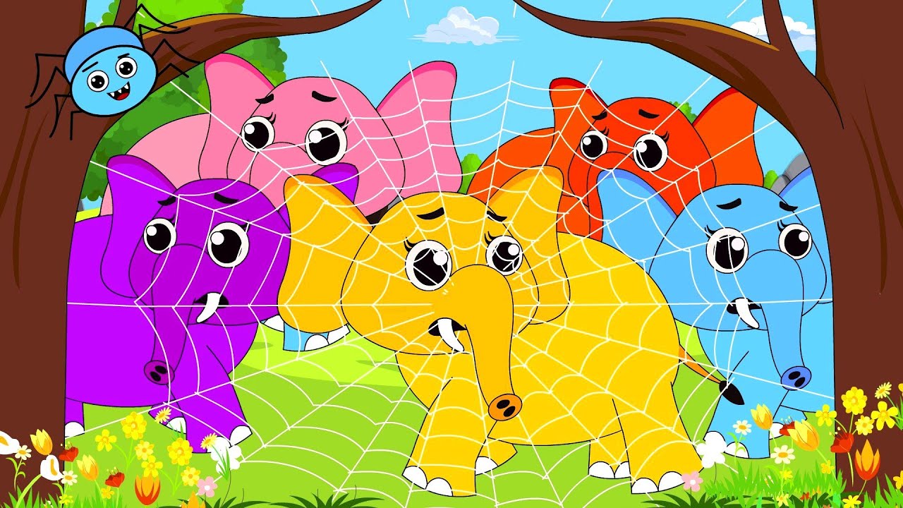 Five Little Elephants | Got Stuck In The River | Ek Mota Hathi | @ZingyKidz