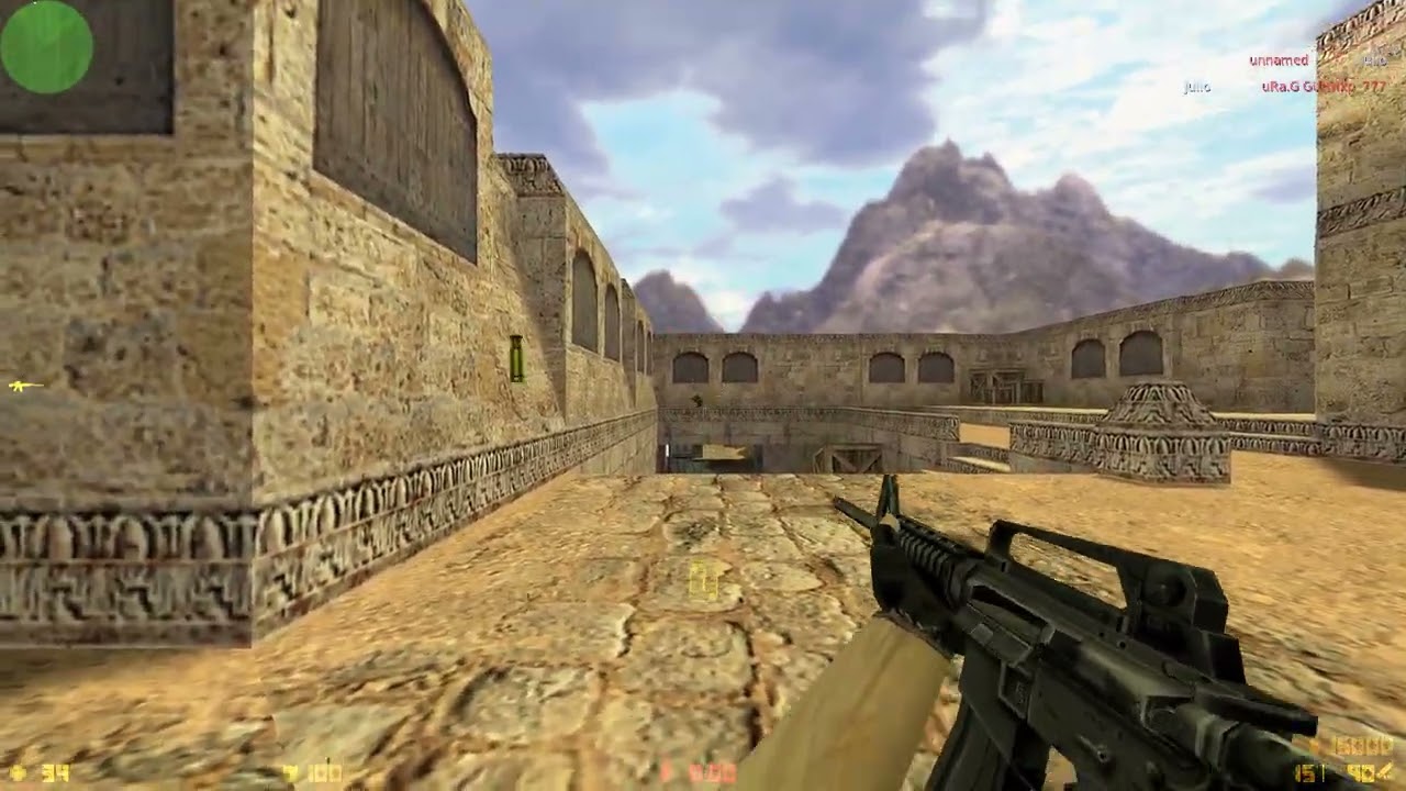 jogando| counter-strike 1.6| FPS jogadas de tatu