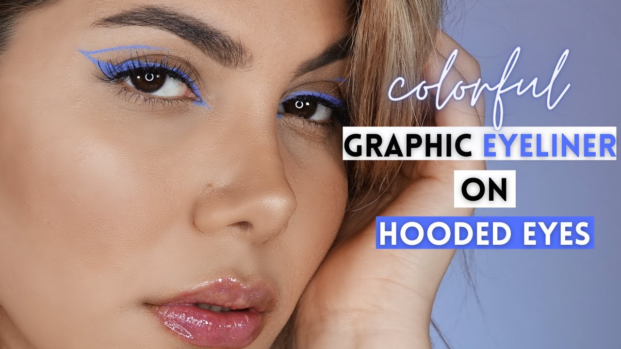 Colorful Graphic Eyeliner on HOODED EYES /DOWNTURNED EYES Tutorial