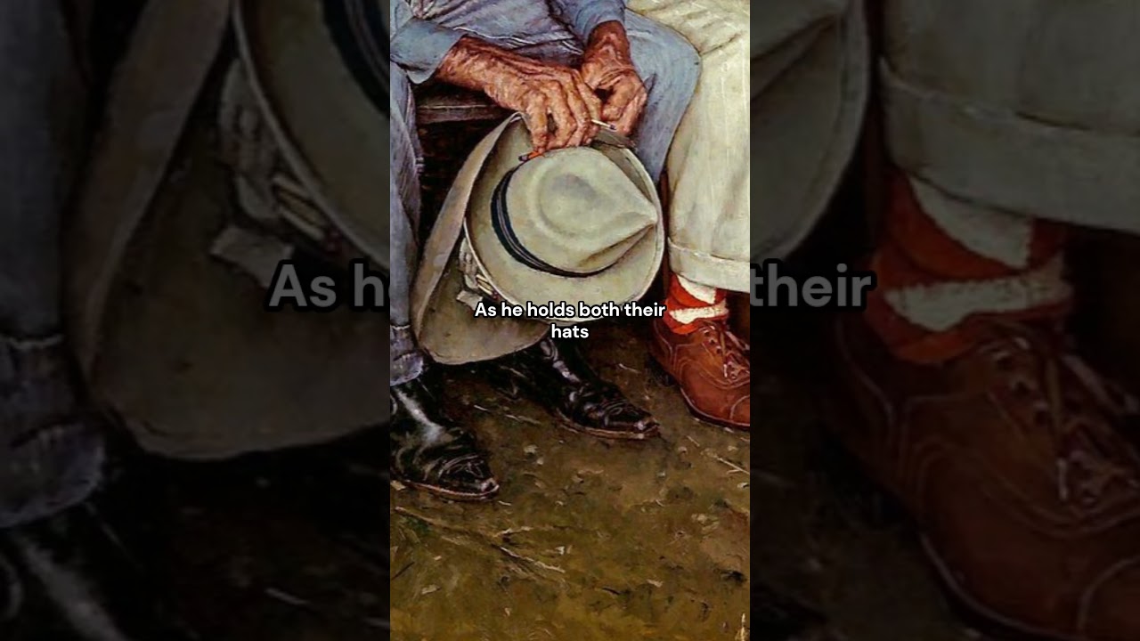 Breaking Home Ties (1954) by Norman Rockwell #art #arthistory #painting