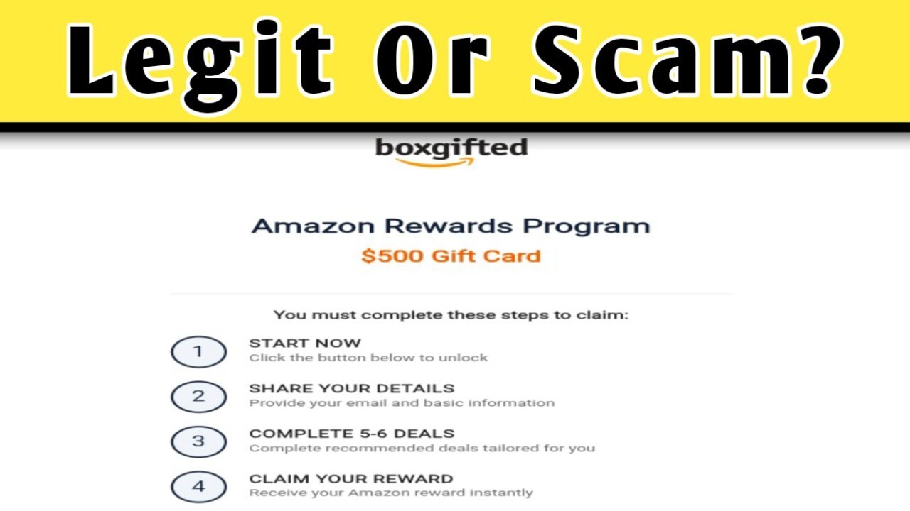 Boxgifted.com Review - $500 Amazon Gift Card Real or Fake? Review Empire 