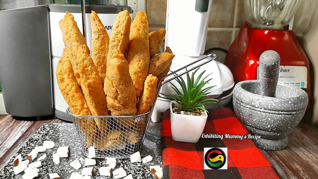 HOW TO PREPARE COCONUT BISCUIT (Ghana style) how to prepare poloo