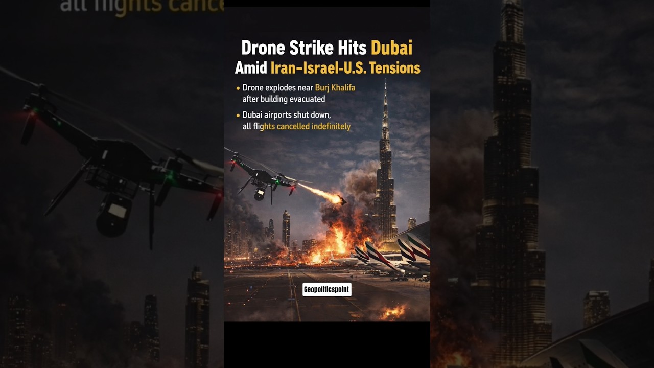 Iran Israel US Conflict Spills Over Dubai Drone Incident Explained #iran #dubai #israel #geopolitics